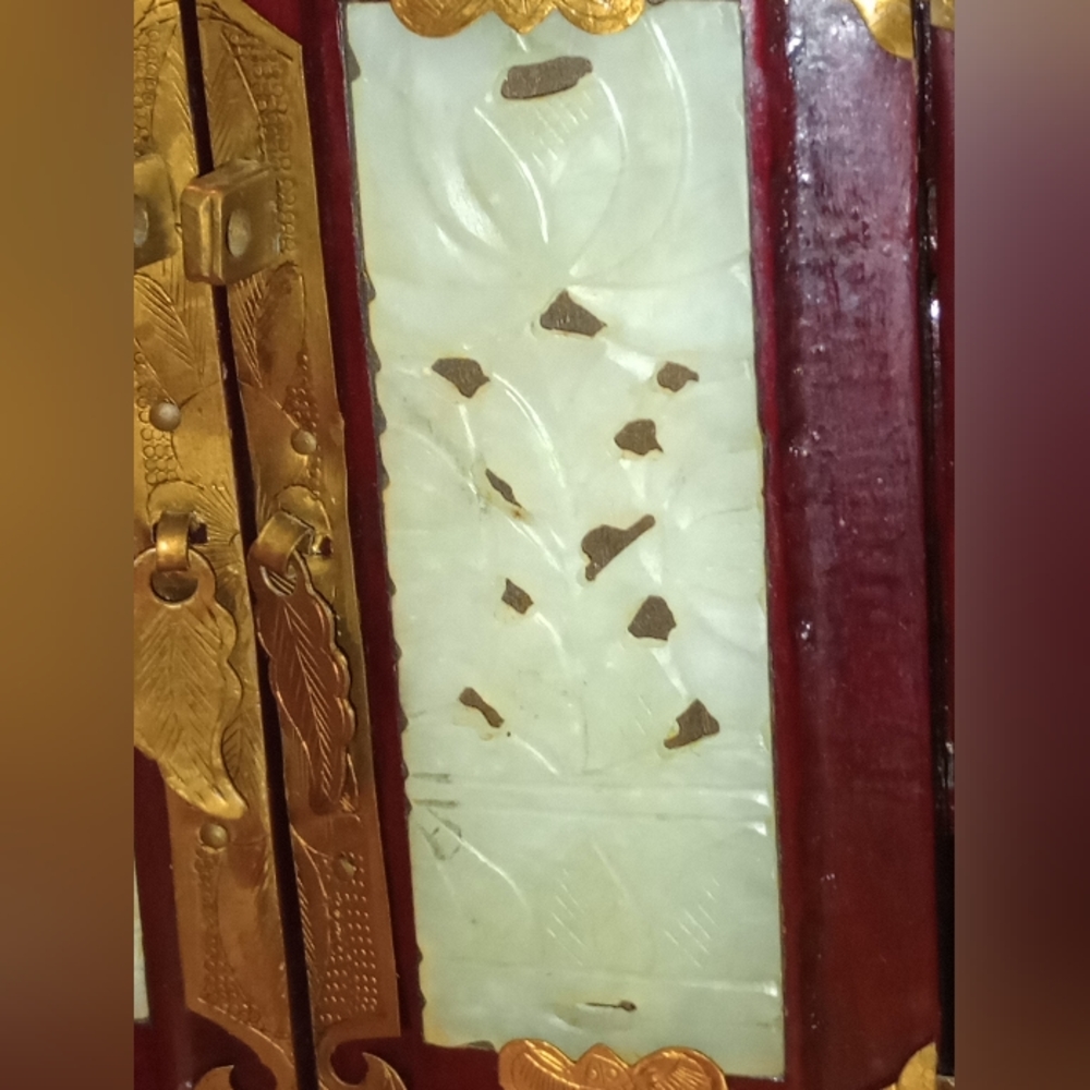 Antique 1700s authentic jade jewelery box - Picture 15 of 16